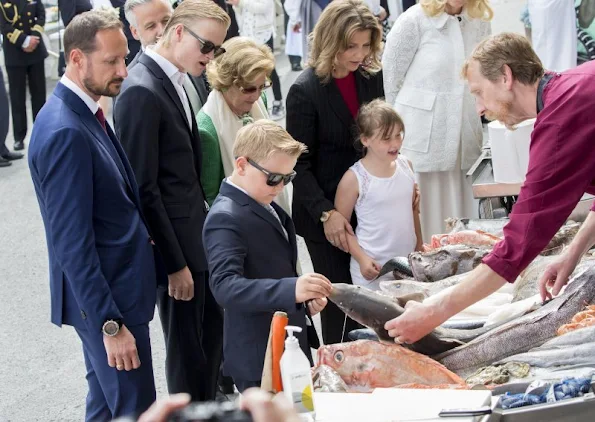 King Harald and Queen Sonja, Princess Martha Louise, Crown Prince Haakon, Crown Princess Mette-Marit, Princess Ingrid Alexandra, Prince Sverre Magnus, Marius Borg Høiby, Princess Astrid and Mrs. Ferner