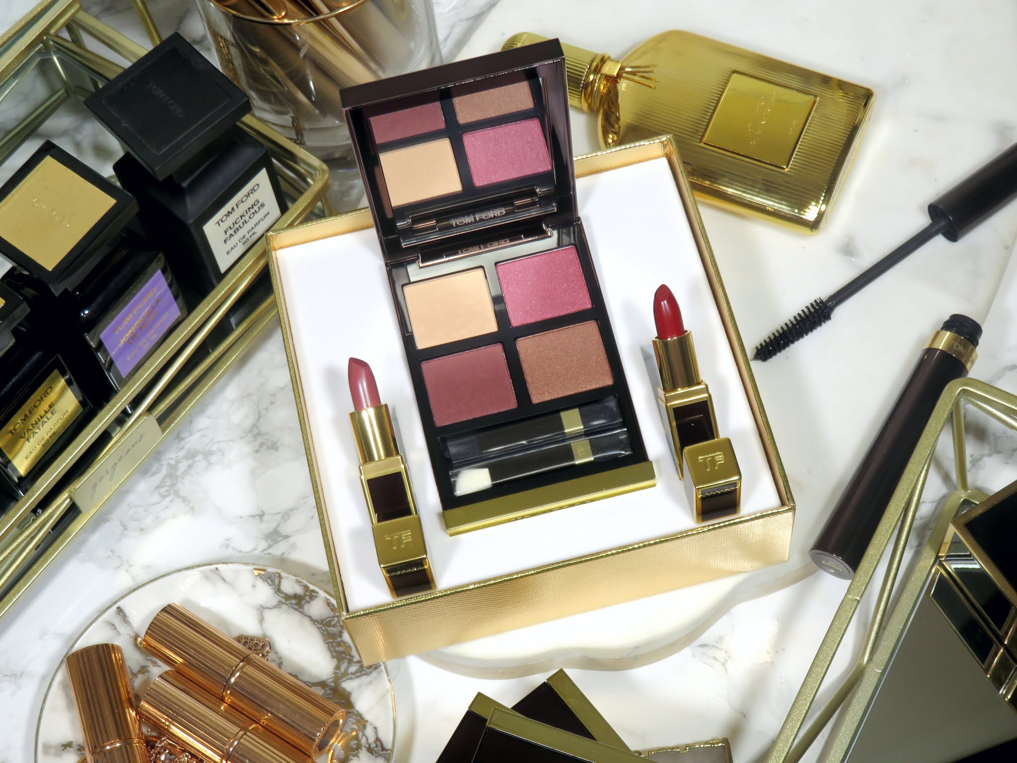 Tom Ford Burnished Amber Eye Color Quad Review and Swatches