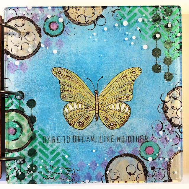 Butterfly Acrylic Page by Melina Dahl - That's Crafty!