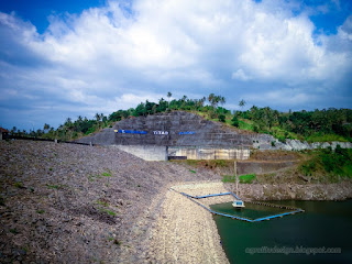 Cliff Hill Landmark Of The Largest Dam In Bali In The Sunny Cloudy Day At Titab Ularan Village North Bali Indonesia