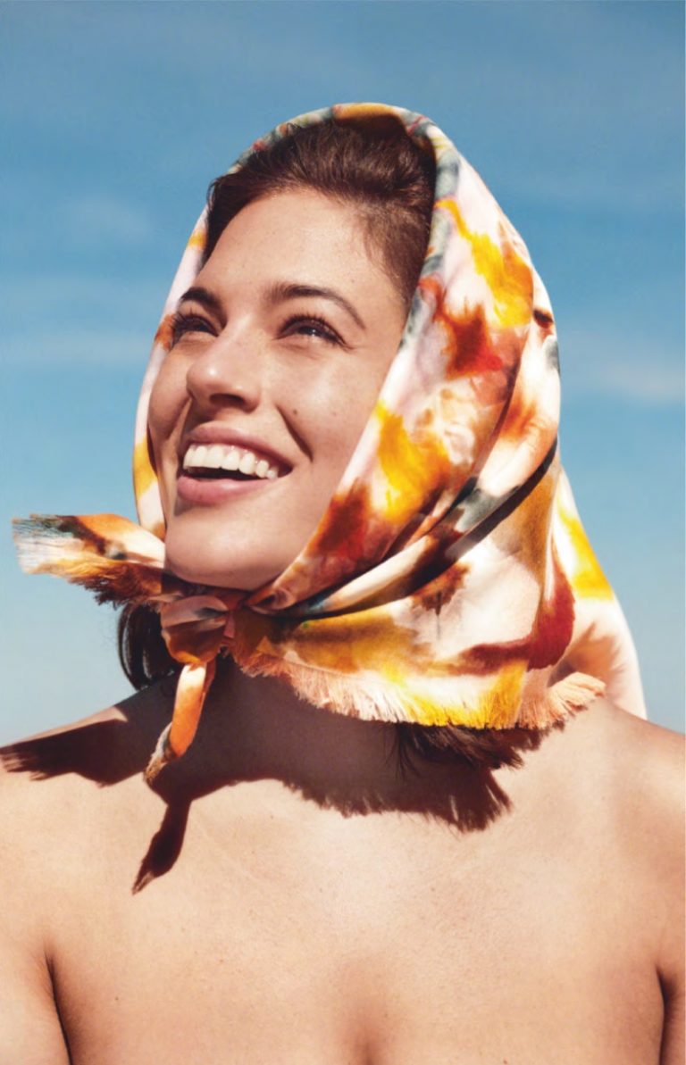 Ashley Graham flaunts retro swim designs for Harper's Bazaar UK