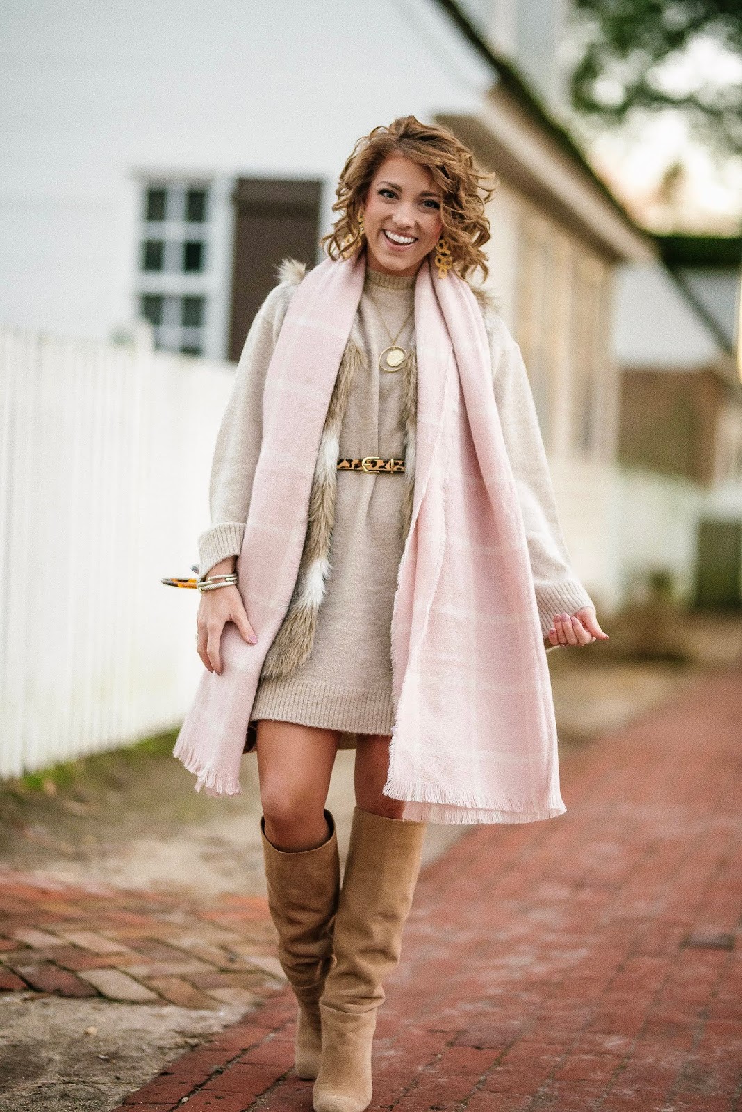 Baby Pink and Faux Fur - Something Delightful Blog