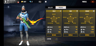 BNL's free fire I'd number, K/D ratio, statistics and Other info