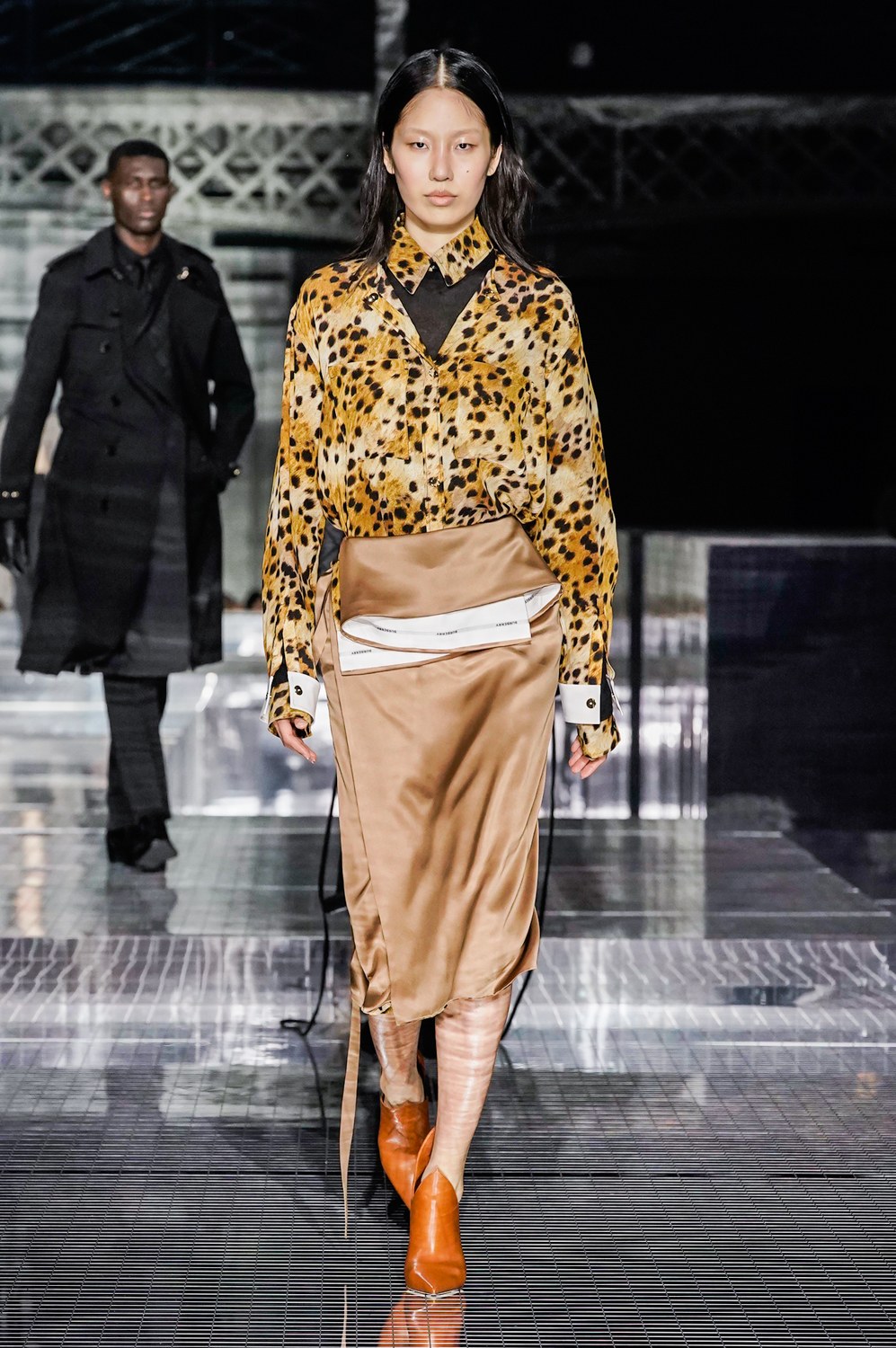 Top models walk the Burberry Fall/Winter 2020 London Fashion Week Show