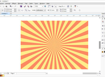 Membuat Efek Pancaran Sinar Dengan Polygon Tool | CorelDraw