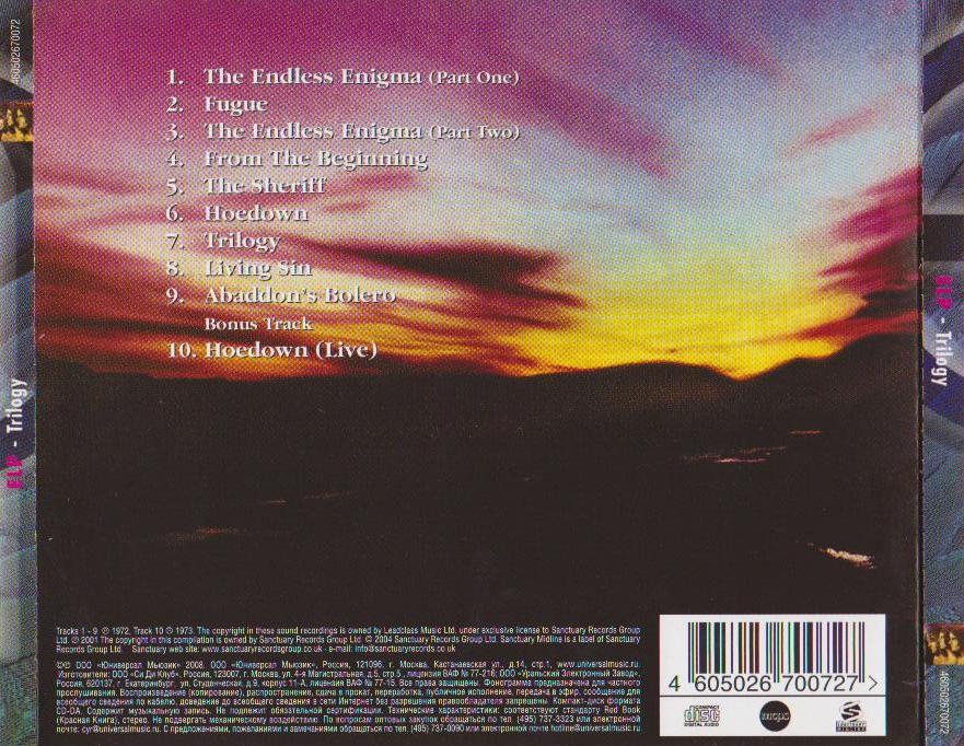 Classic Rock Covers Database Emerson, Lake & Palmer Trilogy (1972) Classic Rock Covers Database Emerson, Lake & Palmer Trilogy (1972)