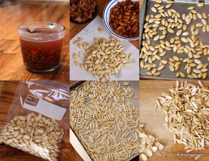 Erivum Puliyum Blanched Almonds,Sliced Almonds,Silvered Almonds,Almond