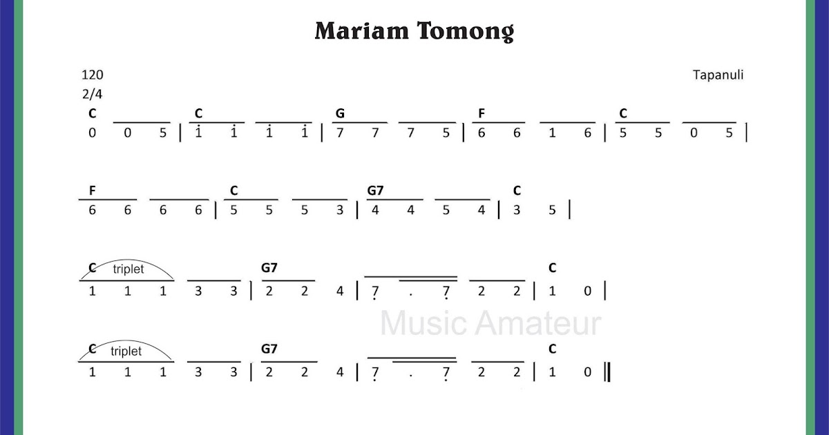 Not Angka Pianika Lagu Tokecang Koleksi Not Angka