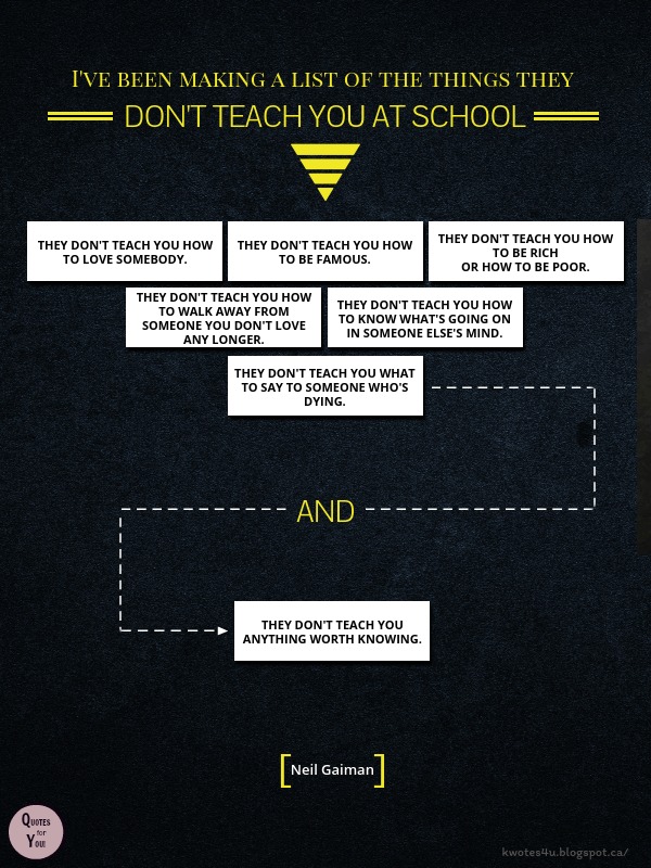 QUOTES For YOU! “I've been making a list of the things they don't