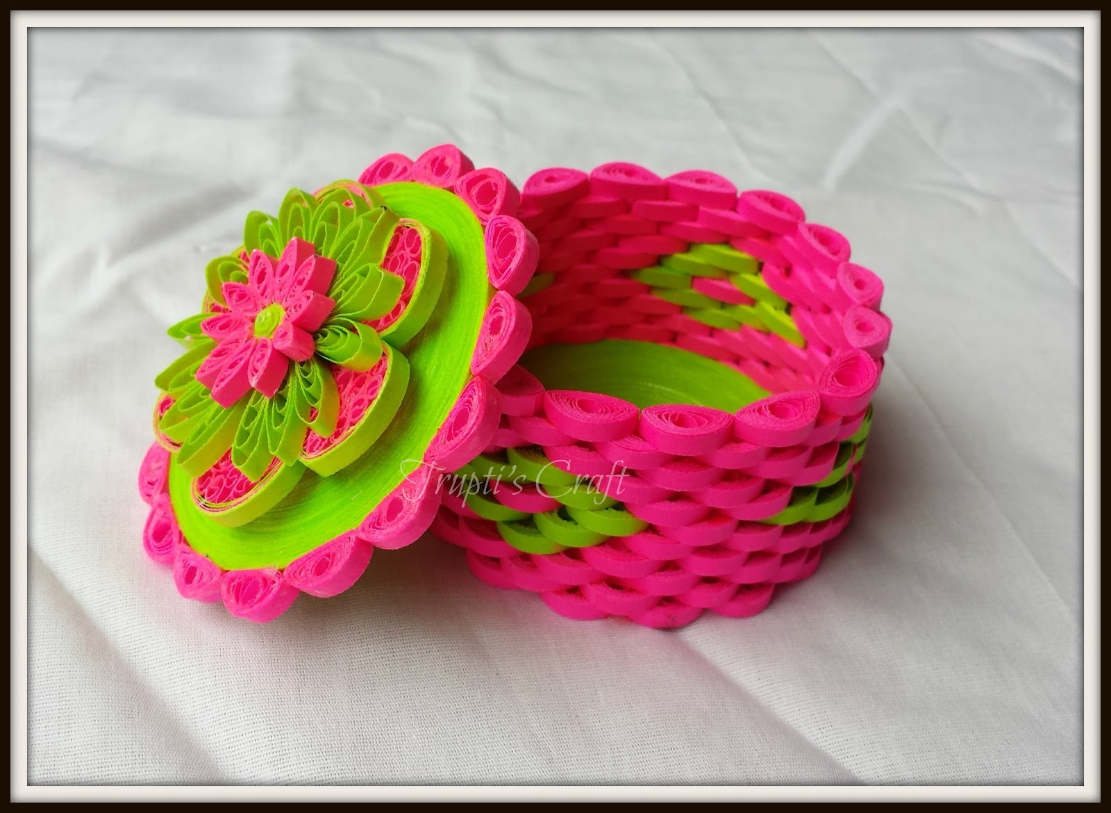 Trupti's Craft Paper Quilling Box