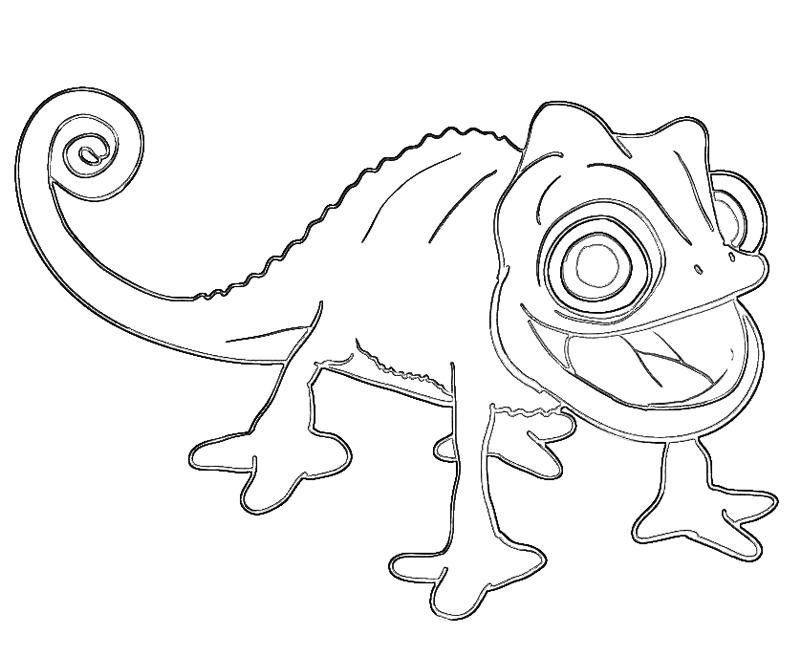 tangled pascal coloring pages - photo #11