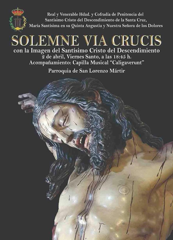 Descendimiento de Cádiz realizará un viacrucis el Viernes Santo Descendimiento de Cádiz realizará un viacrucis el Viernes Santo