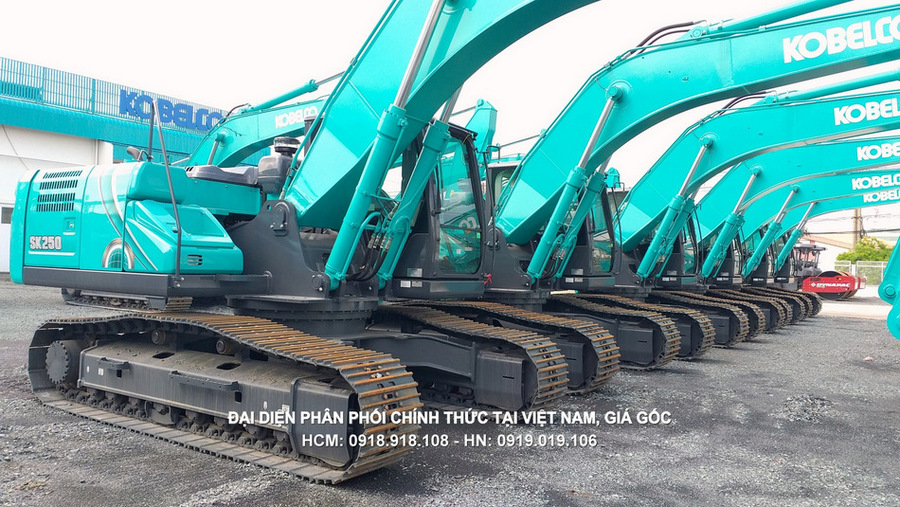 Máy đào bánh xích Kobelco SK250-10, gầu 1.2 khối.