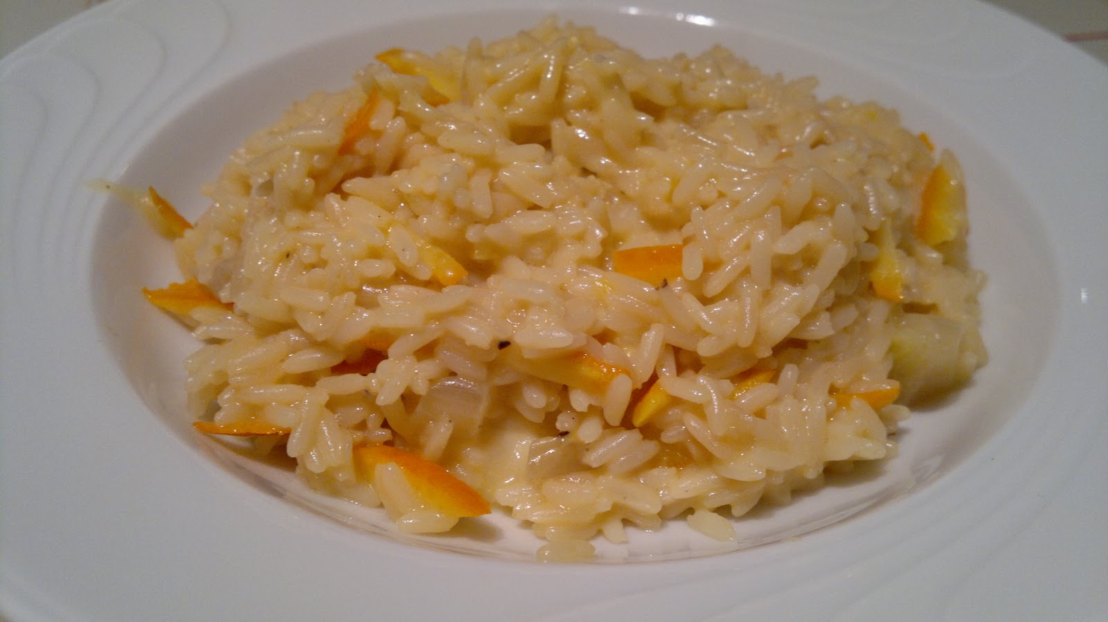 Risotto all'arancia mantecato al taleggio Il trovaricette