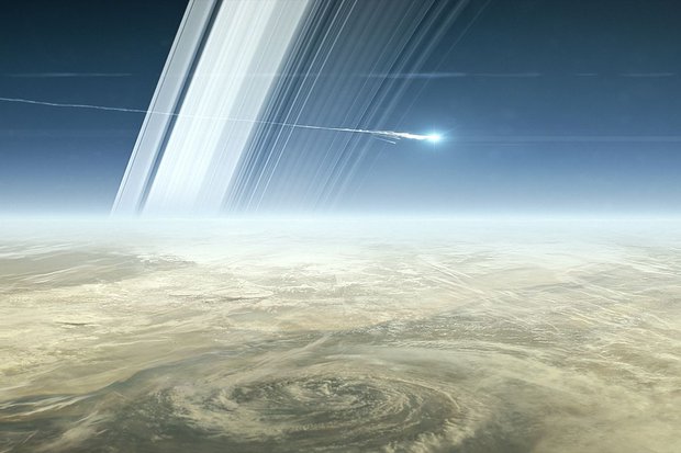Sonda Cassini termina com missão suicida, para evitar invasão de micróbios em luas de Saturno