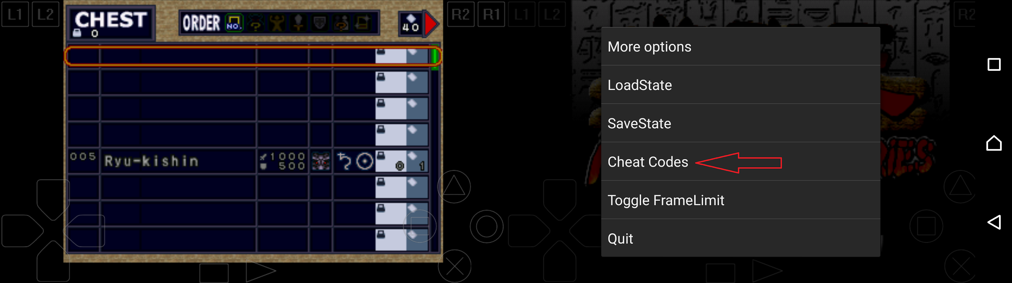 Rahasia dan Item yang Ada di Game Cara Memakai Cheat Dalam Emulator PS