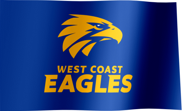 West Coast Eagles Flag GIF  All Waving Flags