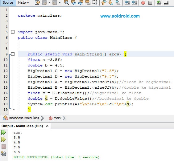 Mengenal Class BigDecimal Dalam Java Aoi Droid