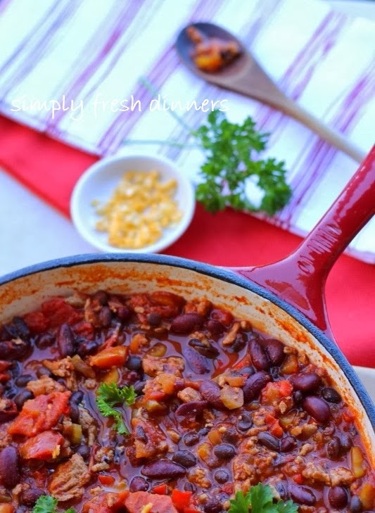 Healthy Turkey Chili : simplyfreshdinners.com