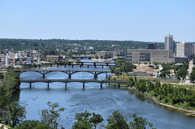 View of Cedar River on Mount Trashmore