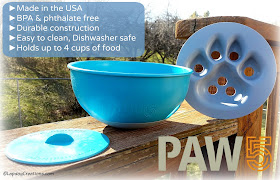 We love our #PAW5 Rock 'N Bowl and know you & your dog will too! Enter to win one at #LapdogCreations ©LapdogCreations #sponsored