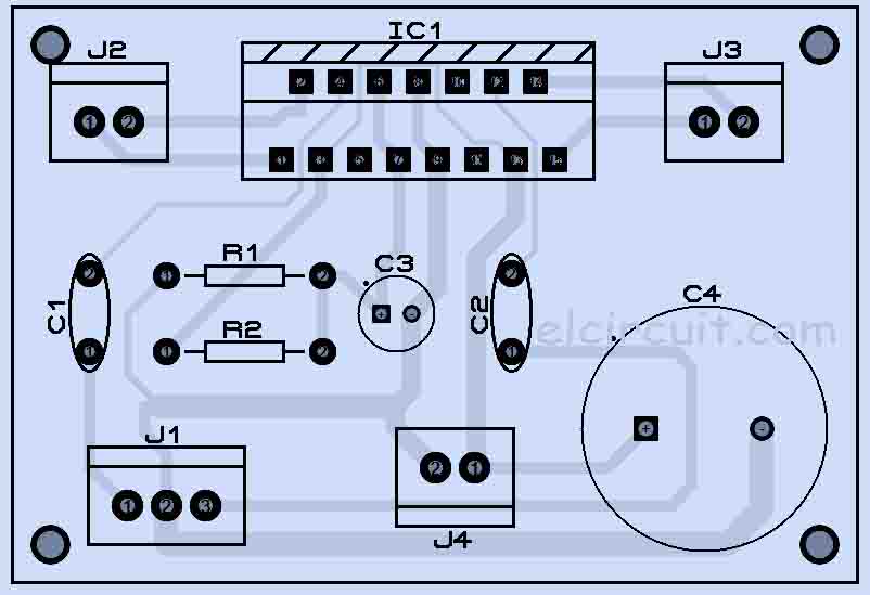TDA7297 DIY Stereo Power Amplifier - Electronic Circuit