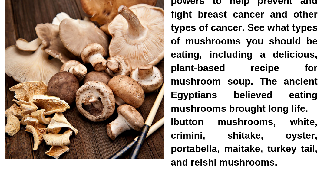 Mushroom for Cancer?