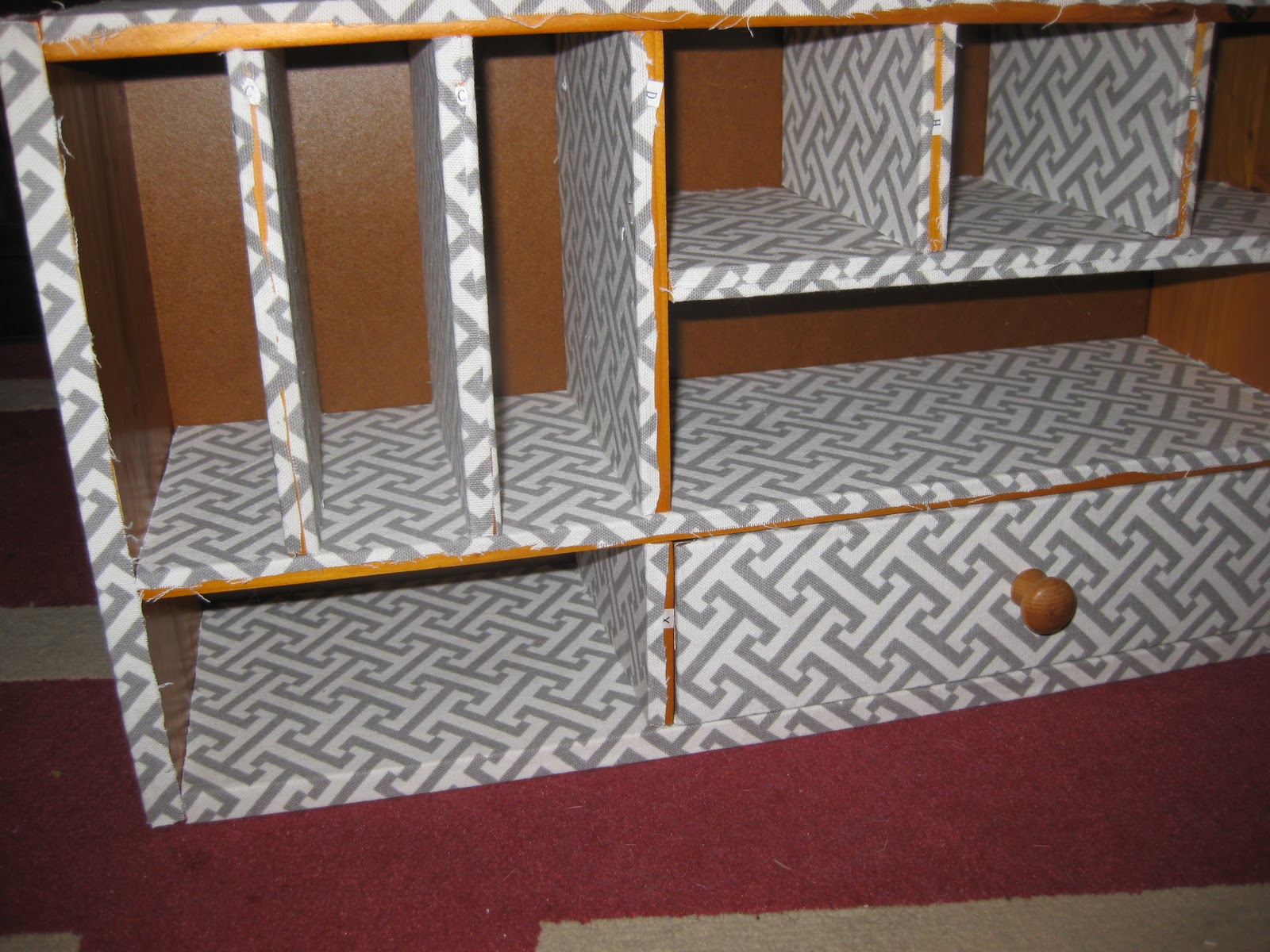 The House on Love Lane How To Make a Fabric Covered Bookshelf