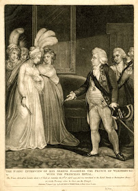 Princess Royal meets the Hereditary Prince of    Württemberg for the first time Published by Laurie and Whittle (1797)   © British Museum 
