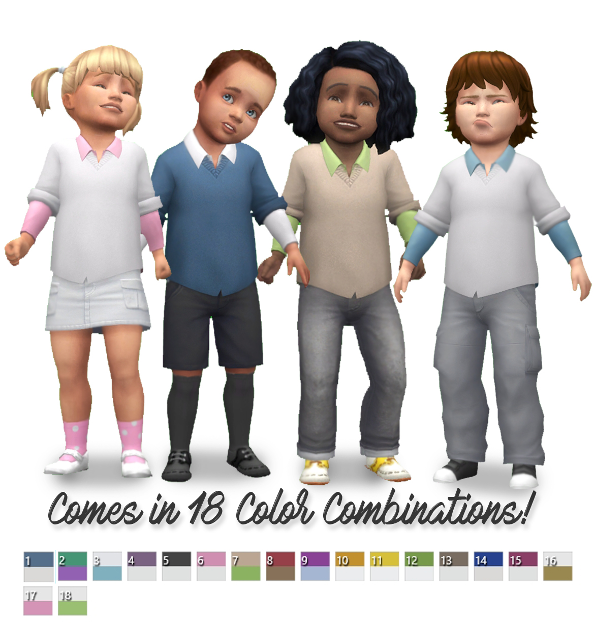 TS4: Toddler Sweater Shirt | History Lover's Sims Blog