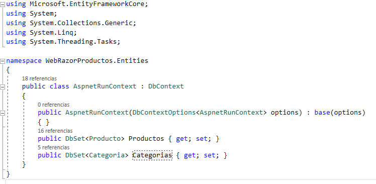 Ligth Knight: CRUD en ASP.NET Core con Razor Pages, usando Entity ...