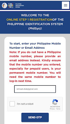 Philippine National ID Application Online
