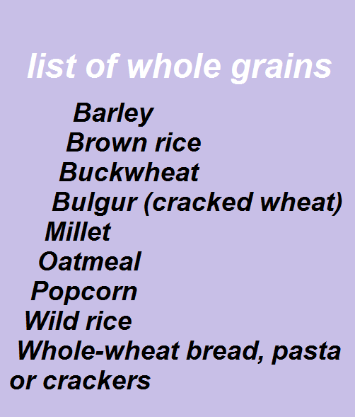 what are whole grains ? best way to lose weight