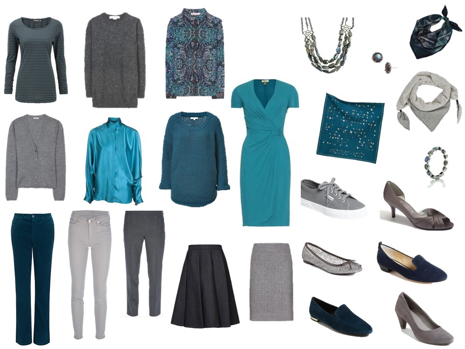 Chic Sightings: Grey and Teal/Petrol blue | The Vivienne Files