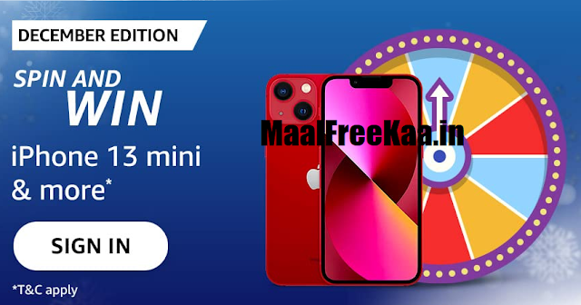 December Spin And Win Free iPhone 13 Mini