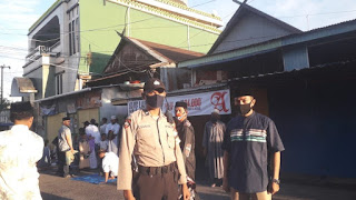 Pengamanan Salat Idul Fitri, Polres Pelabuhan Imbau Warga Ikuti Protokol Kesehatan