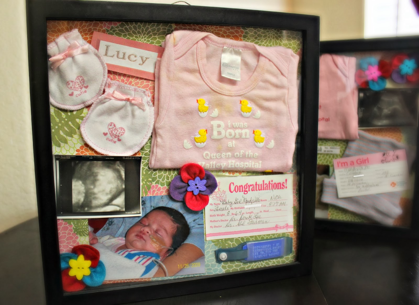 DIY Baby Memory Frame Box A Bountiful Love