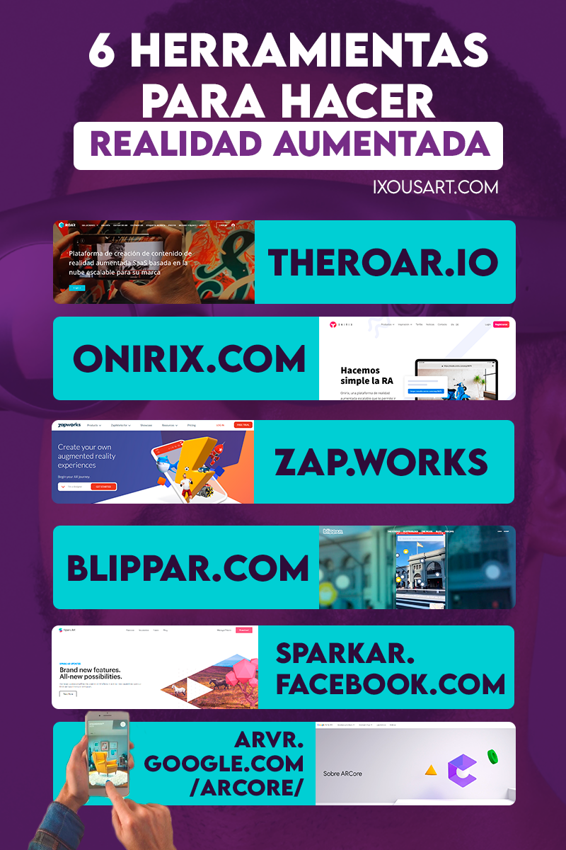 Las 6 mejores herramientas para hacer Realidad Aumentada y fáciles de usar + Infografía y Recursos