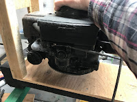 Doing a test mount for the engine