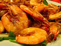 Malaysia, seafood, prawns, shrimp, East Ocean Restaurant, head-on shrimp