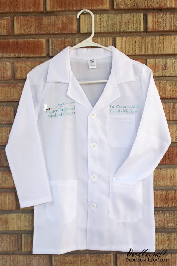 Doctor Halloween Costume with Cricut