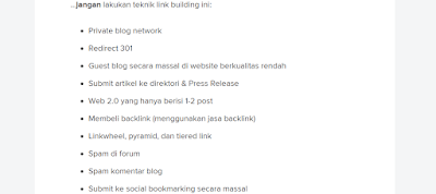 Teknik backlink yang salah Jadi inilah kesalahan yang sering dilakukan oleh para pencari backlink