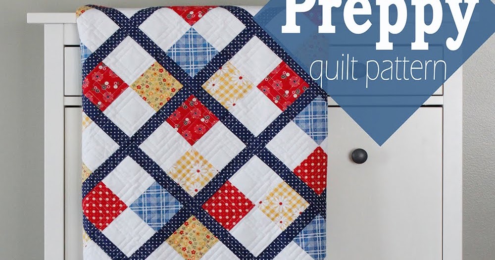 A Bright Corner Five Fat Quarter Fun Preppy Quilt Pattern