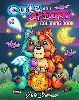 Cute and Spooky Colouring Book