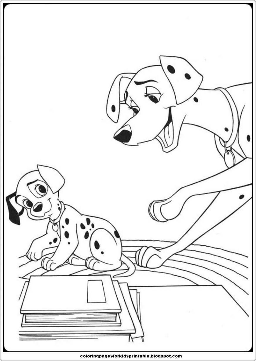 dalmatian coloring pages add the spots - photo #39