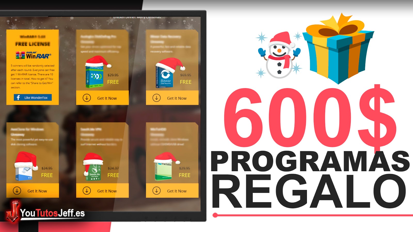 Regalo de Navidad - 600$ en Programas