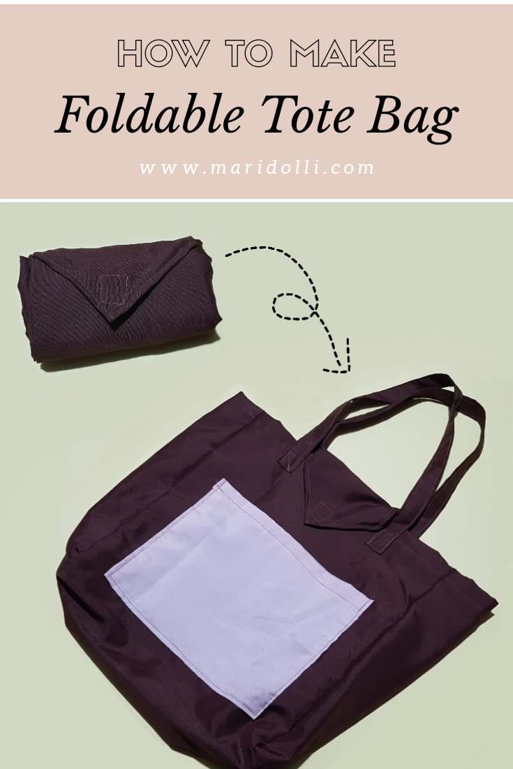 How to Make Eco Friendly Foldable Tote Bag Maridolli
