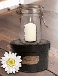 Primitive Mason Jar Candle Graphic