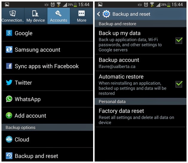 How To Make Backup Samsung Galaxy S3 And S3 Mini On SD Card And Google