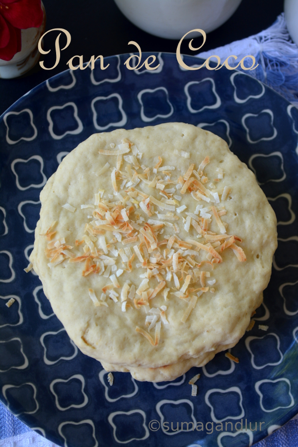 Veggie Platter Pan de Coco Coconut Bread from Dominican Republic